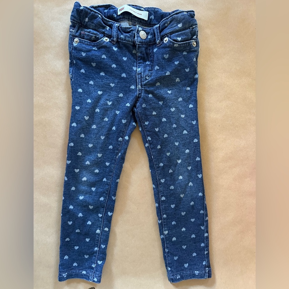 Levi's Heart Print Kids Jeans